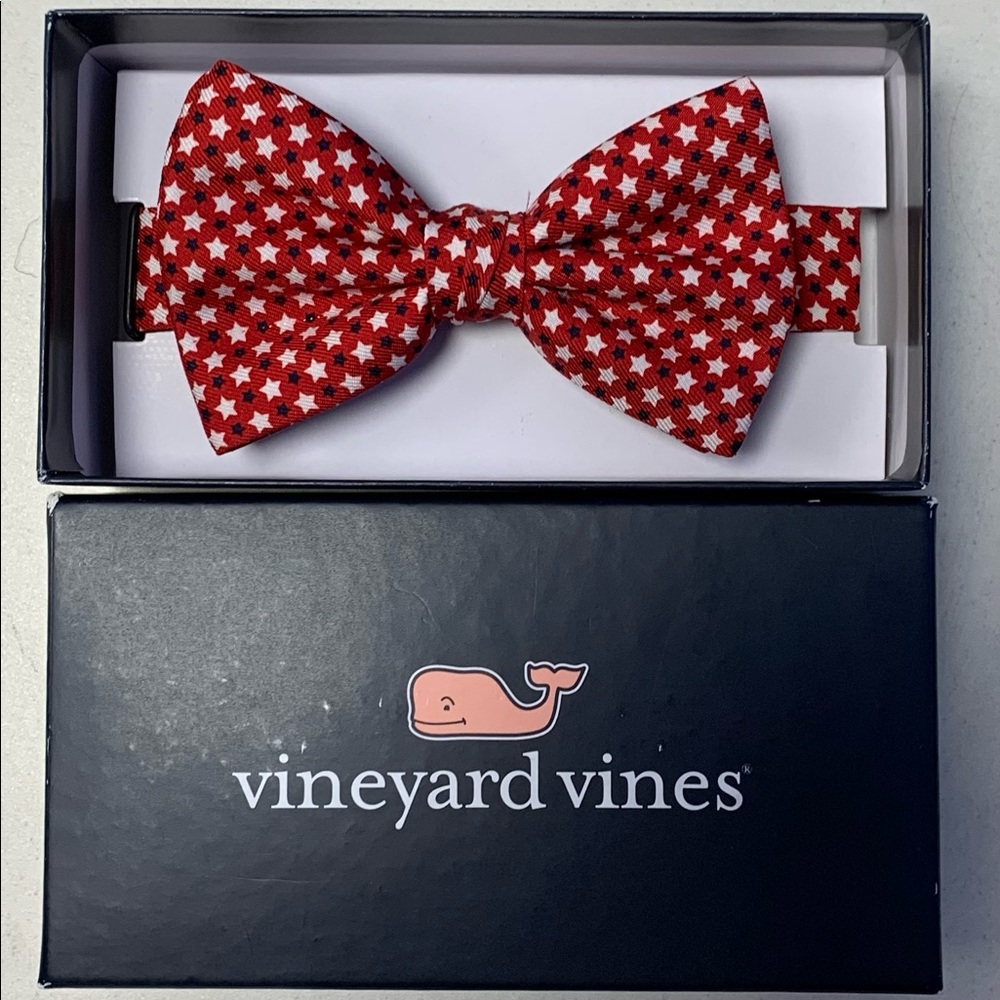Vineyard Vines boys star spangled bow tie